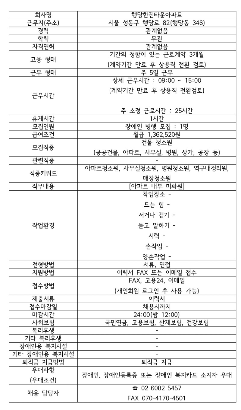 모집공고 행당한진타운아파트(아파트 내부 미화 업무).jpg