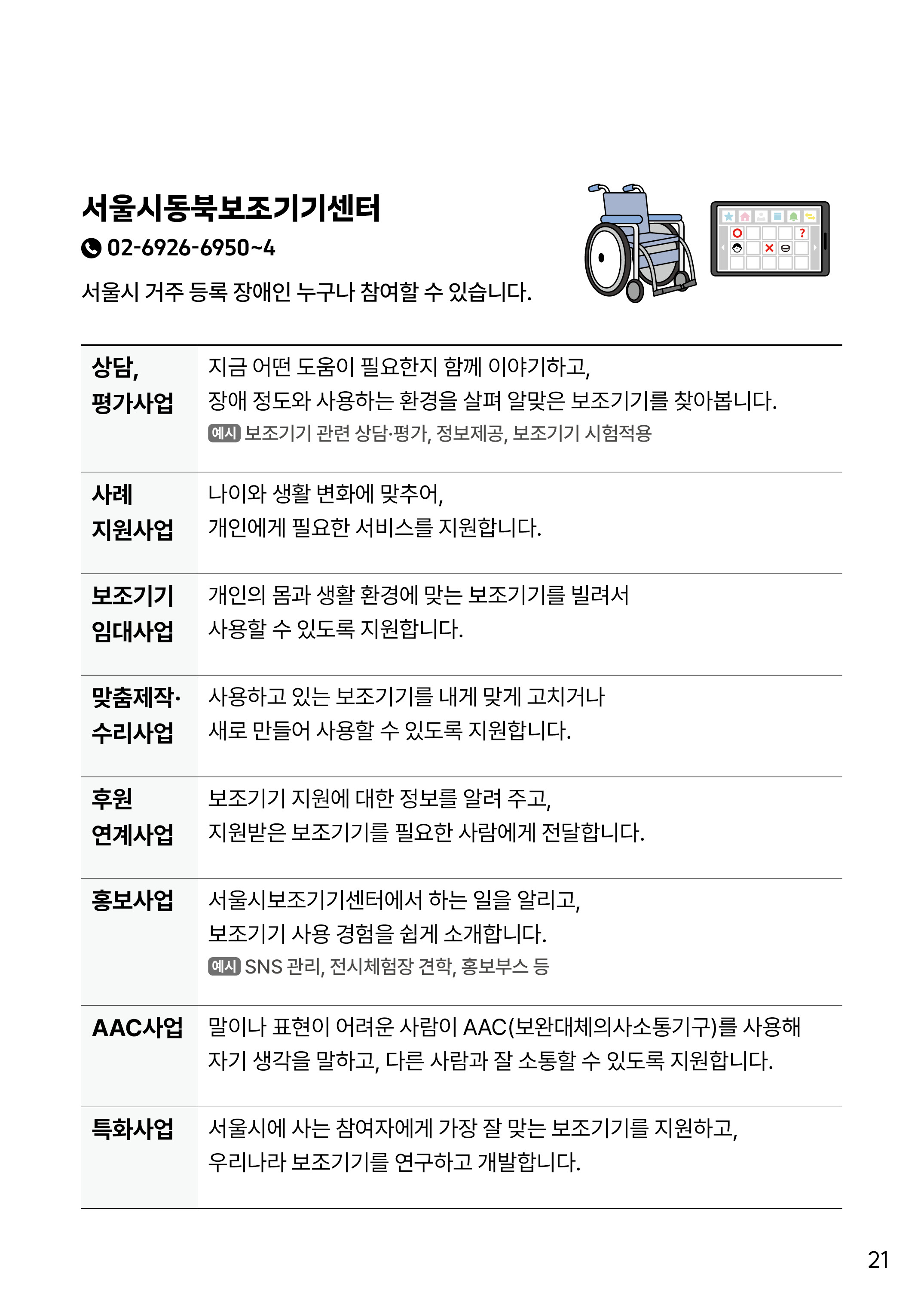 쉬운 사업안내 21page